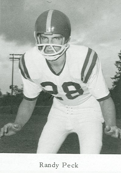 1966 varsity football player Randy Peck 